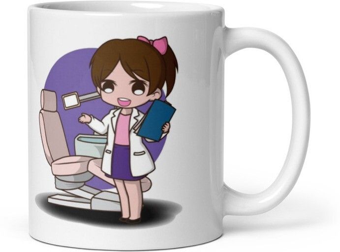Mr UVD A Cute Dentist 865 Idol For Doctors Dentists Students Girls Ceramic Coffee Mug