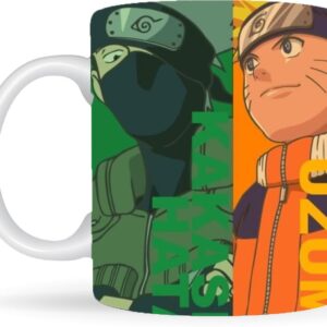 Mr UVD Anime Naruto Team-7 Printed Ceramic Coffee Cup for Girls Boys Brother Ceramic Coffee Mug