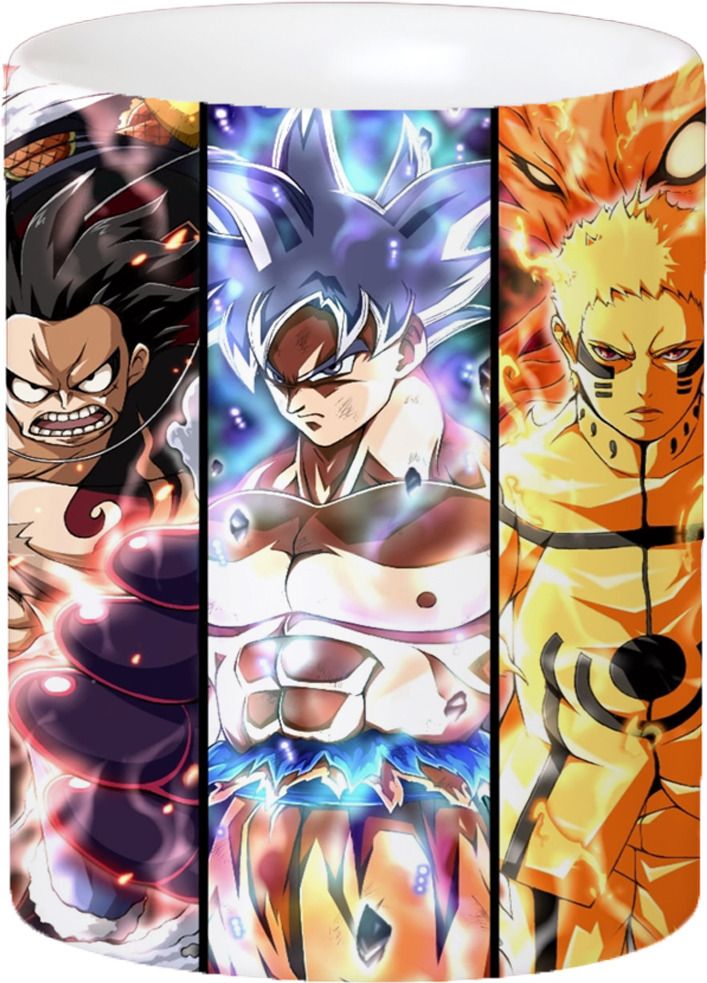 Mr UVD Anime Printed Coffee Mug Anime Mix Ceramic Cup for Boys Brother for Gifting Ceramic Coffee Mug - Image 2