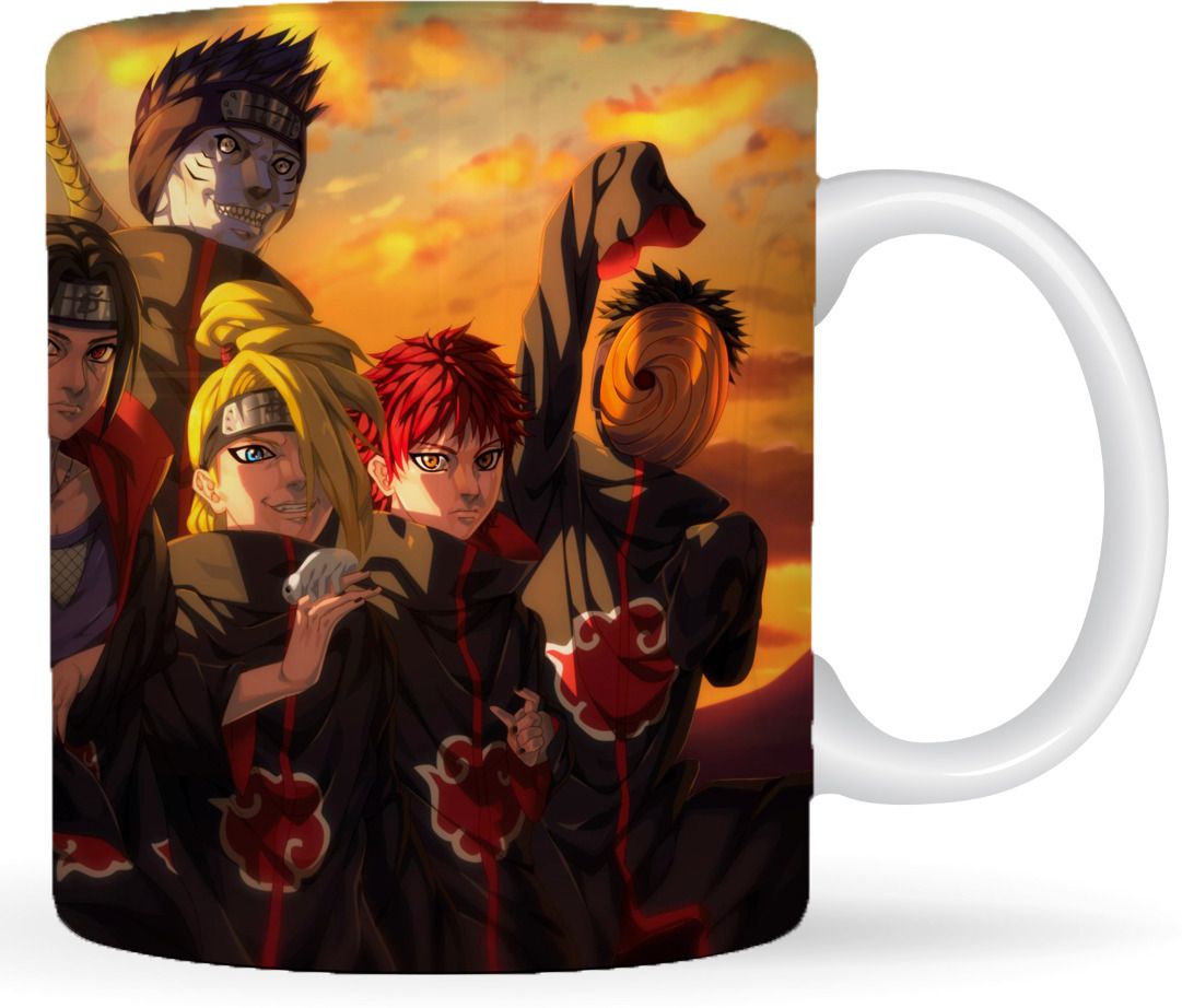 Mr UVD Anime Printed Coffee Mug Naruto Akatsuki Ceramic Cup for Girls Boys Brother Ceramic Coffee Mug - Image 3
