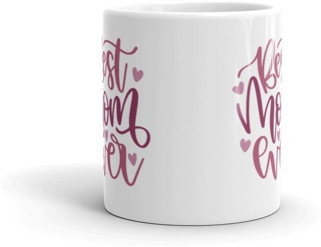 Mr UVD Best Mom Ever 701 Design Graphical Printed Premium Quality Ceramic Coffee Mug - Image 3