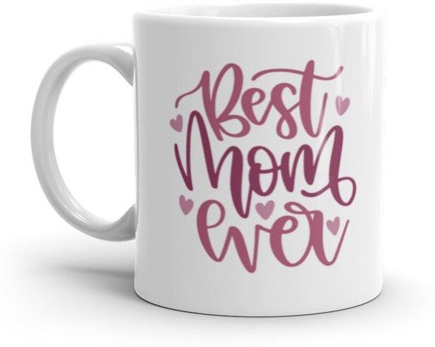 Mr UVD Best Mom Ever 701 Design Graphical Printed Premium Quality Ceramic Coffee Mug - Image 2
