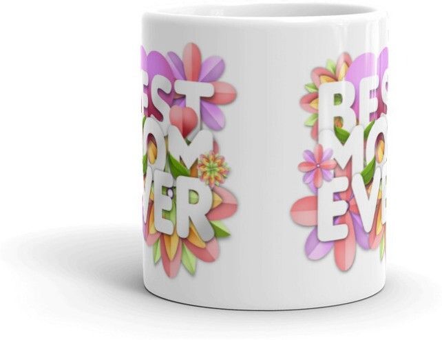 Mr UVD Best Mom Ever 705 Design Graphical Printed Premium Quality Ceramic Coffee Mug - Image 3