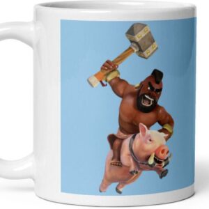 Mr UVD Black Man On Pig With Hathoda Ceramic Coffee Mug