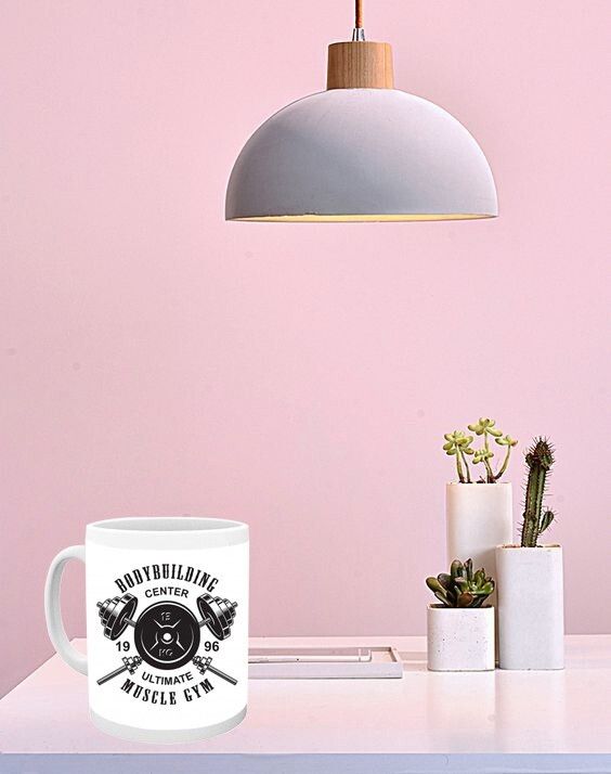 Mr UVD BODY BUILDING MUSCLE GYM Ceramic Coffee Mug - Image 3