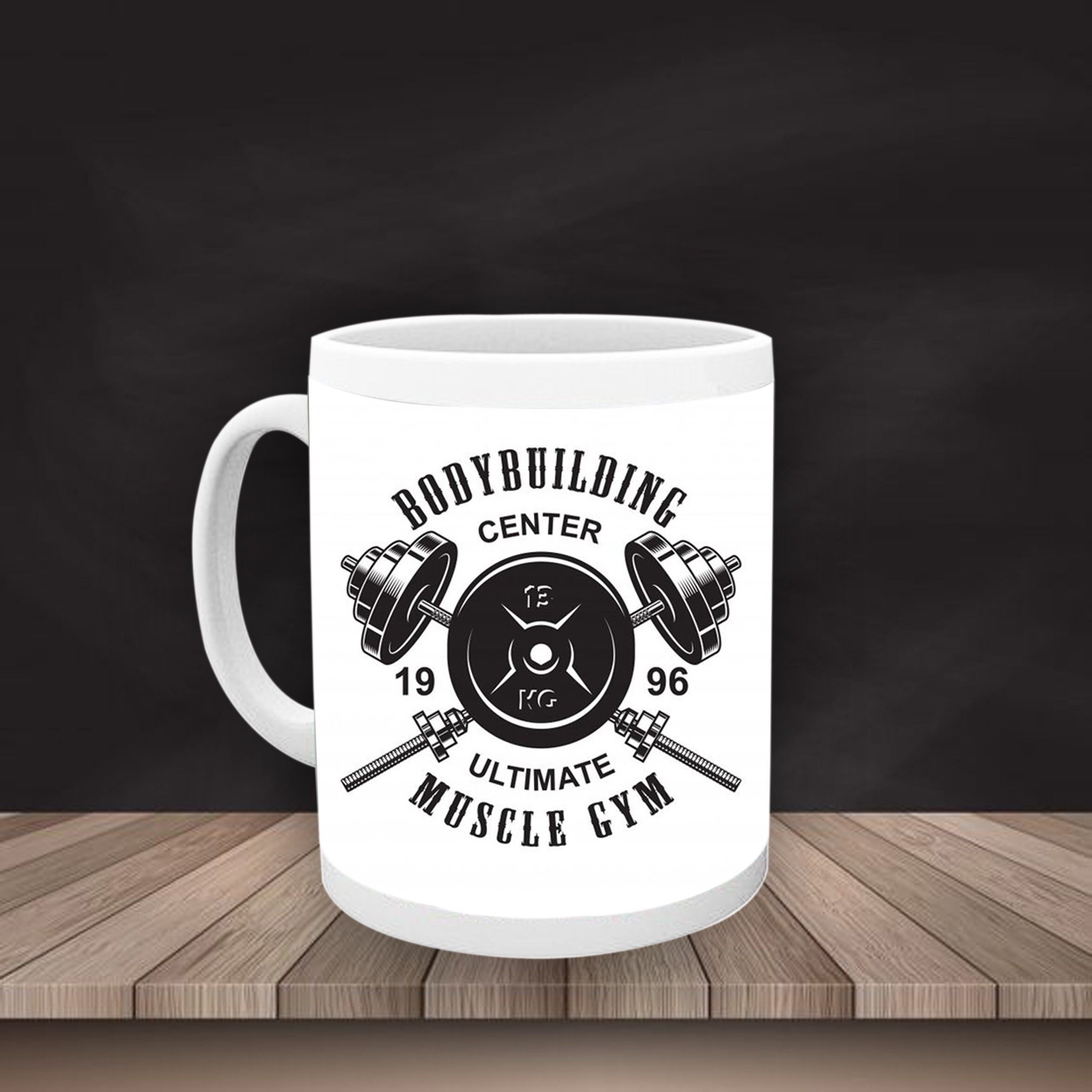 Mr UVD BODY BUILDING MUSCLE GYM Ceramic Coffee Mug - Image 2