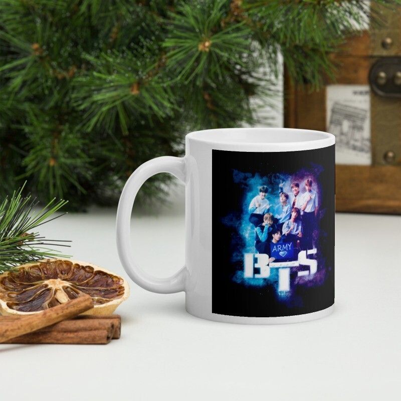 Mr UVD BTS Army Glossy Finished Premium Quality (350ml) Ceramic Coffee Mug - Image 4