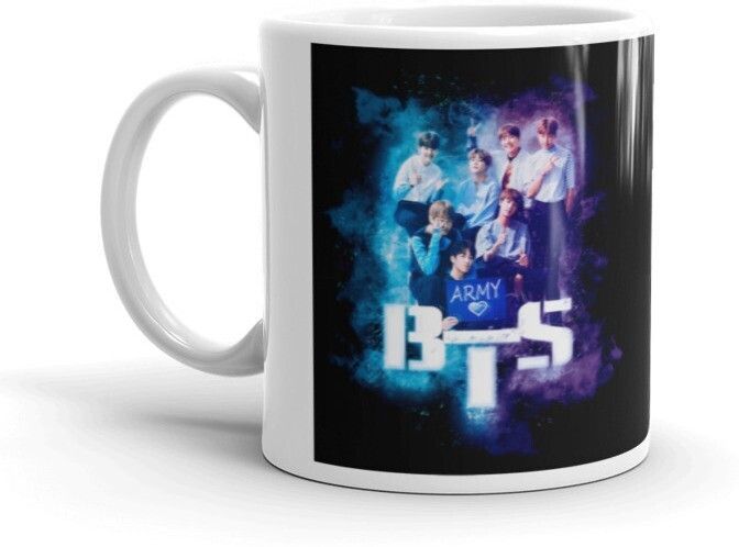 Mr UVD BTS Army Glossy Finished Premium Quality (350ml) Ceramic Coffee Mug
