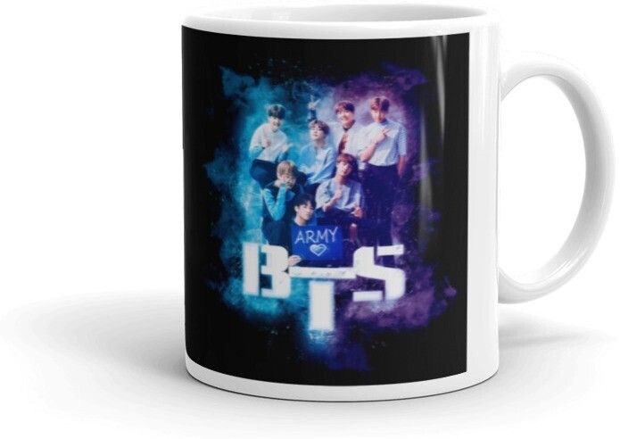 Mr UVD BTS Army Glossy Finished Premium Quality (350ml) Ceramic Coffee Mug - Image 2