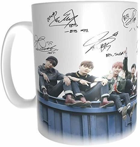 Mr UVD BTS Signature - Birthday Anniversary Everyday Gift | BTS | Bangtan Boys Ceramic Coffee Mug (330 ml) Ceramic Coffee Mug