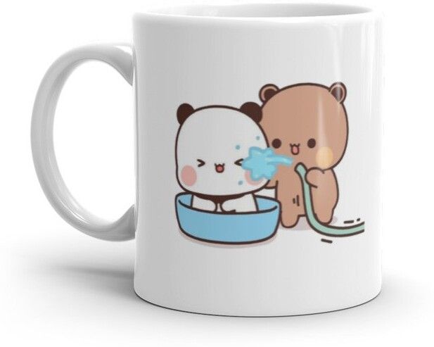 Mr UVD Bubu Dudu Teddy Bathing Playing in Tub 770 Design Ceramic Coffee Mug