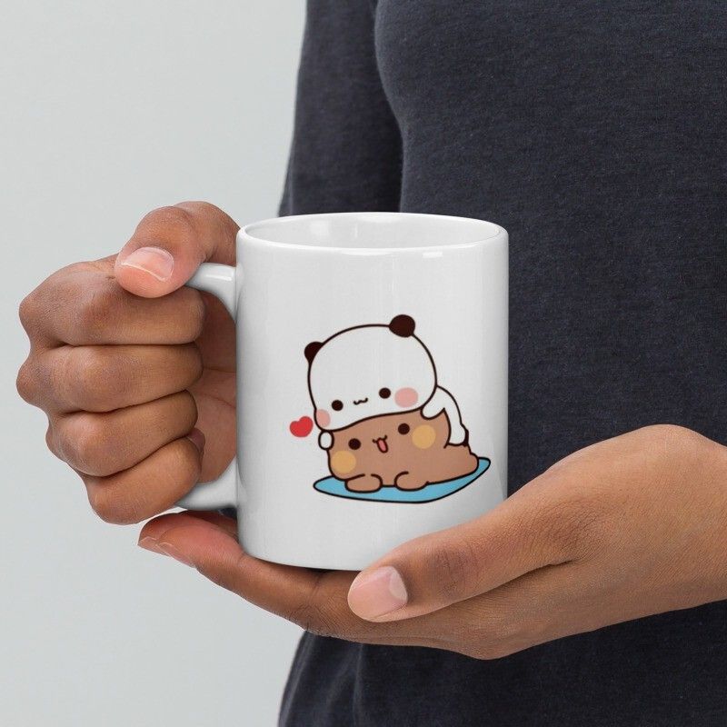 Mr UVD Bubu Dudu Teddy Enjoying on Picnic on Mat 772 Design Ceramic Coffee Mug