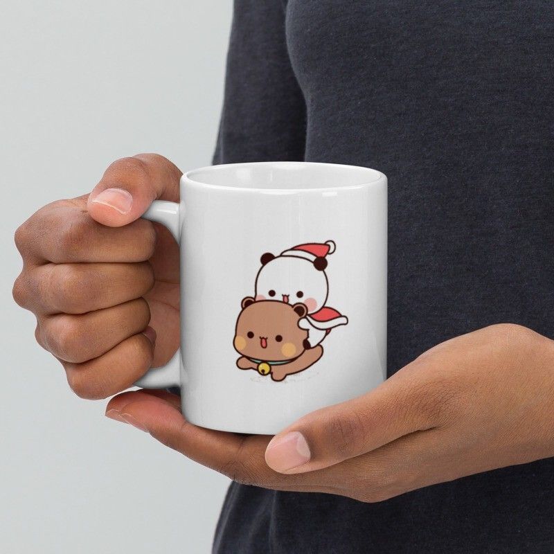 Mr UVD Bubu Enjoying Ride of Dudu With Santa Dress Ceramic Coffee Mug