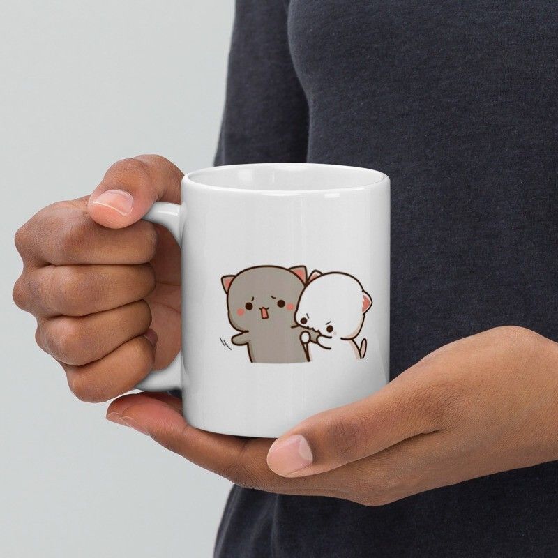 Mr UVD Bubu Is Angry and Bite Dudu Hand in anger 939 Gift Item for Couples  Family Ceramic Coffee Mug