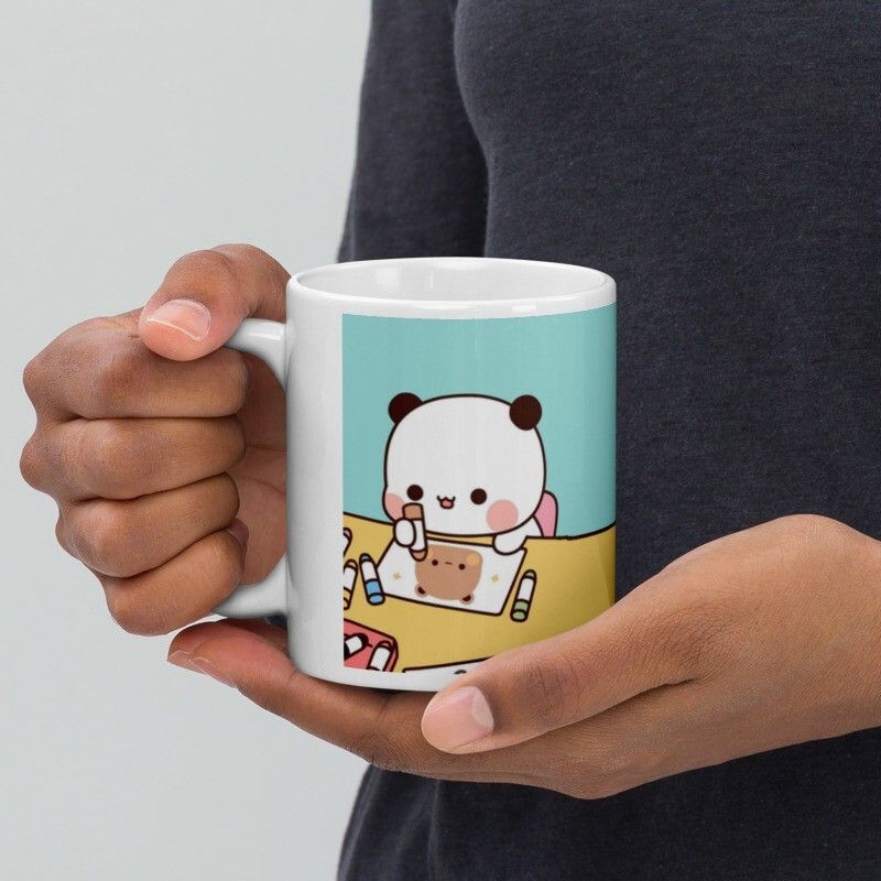 Mr UVD Bubu Making Dudu Painting 960 Idol For Girls Kids Boys Ceramic Coffee Mug