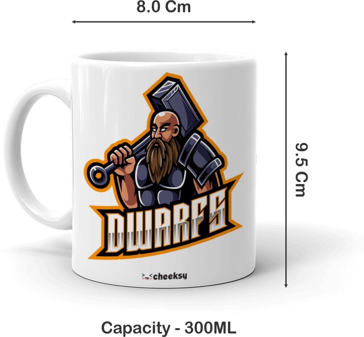 Mr UVD CHK-0283-MUG-SINGLE Ceramic Coffee Mug - Image 3