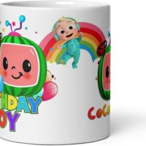 Mr UVD CocoMelon 2nd Birthday Boy 877 Gift item for Kids Friends Family Ceramic Coffee Mug