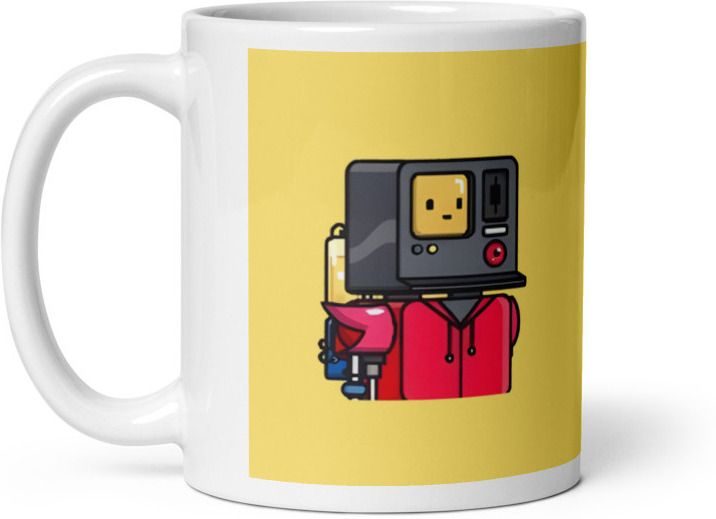 Mr UVD Computer Robot Ceramic Coffee Mug