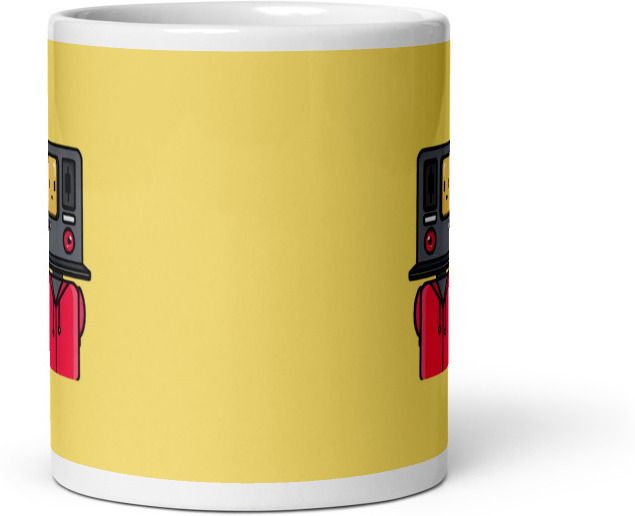 Mr UVD Computer Robot Ceramic Coffee Mug - Image 2