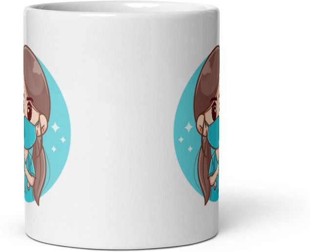 Mr UVD Cute Little Lady Doctor With horoscope Ceramic Coffee Mug - Image 2