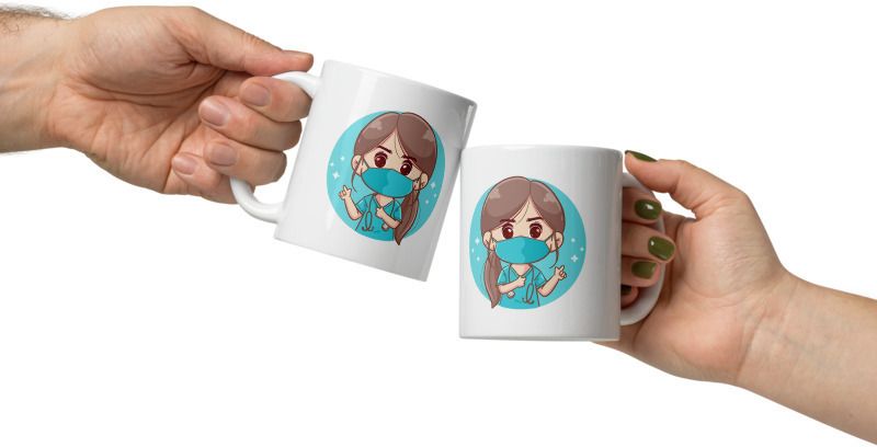 Mr UVD Cute Little Lady Doctor With horoscope Ceramic Coffee Mug - Image 4