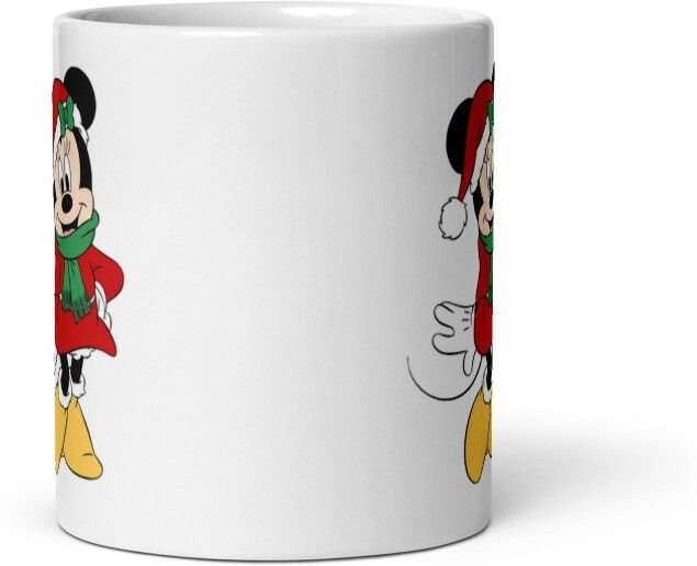 Mr UVD Cute Minni Mouse With Red Outfit 341 Best Gift Item for Friends Girls Ceramic Coffee Mug - Image 2