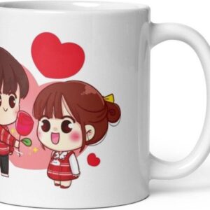 Mr UVD Cute Nibba Nibbi Proposing Love you Always 871 Gift Item for Couples Wife's Ceramic Coffee Mug