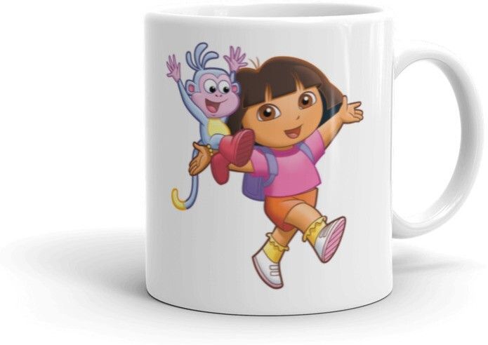 Mr UVD Dora The Explorer With His Monkey Ceramic Coffee Mug - Image 2