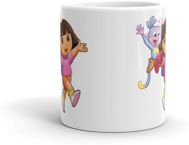 Mr UVD Dora The Explorer With His Monkey Ceramic Coffee Mug - Image 3
