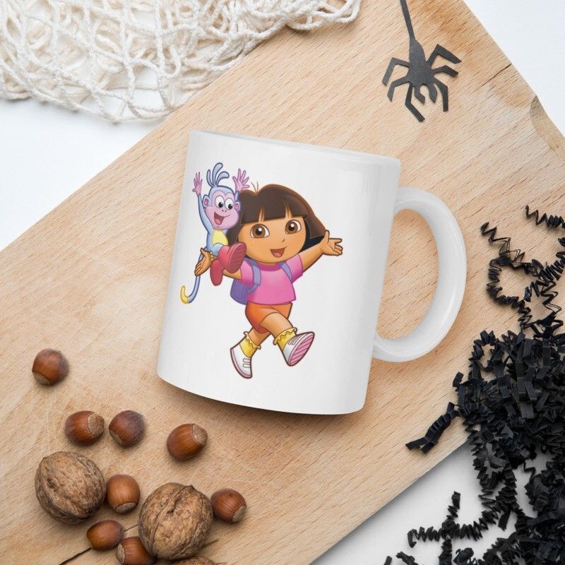 Mr UVD Dora The Explorer With His Monkey Ceramic Coffee Mug - Image 5