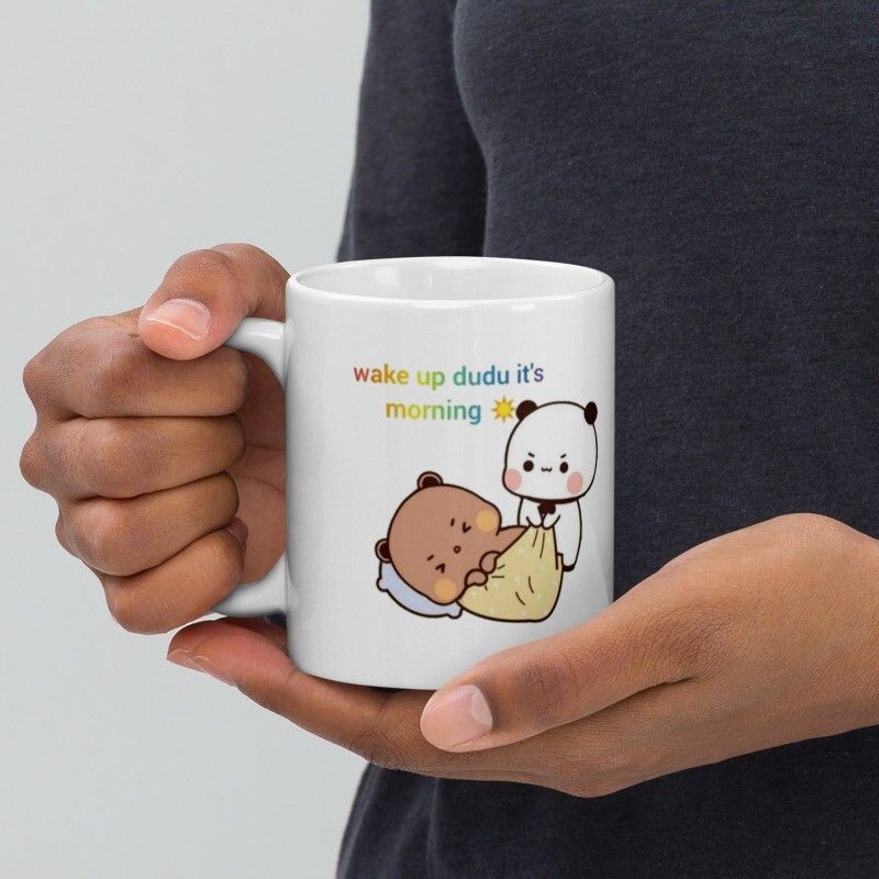 Mr UVD Dudu is Sleeping and Bubu Trying To Wake him up 937 Gift Item for Girlfriend Ceramic Coffee Mug