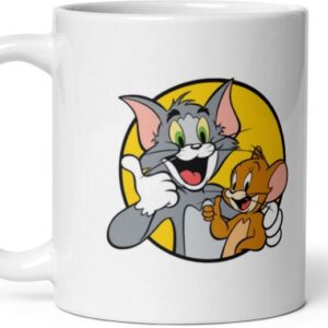 Mr UVD Friends Forever Cat and Dog Ceramic Coffee Mug