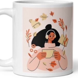 Mr UVD Girl With Coffee Gift Item Ceramic Coffee Mug