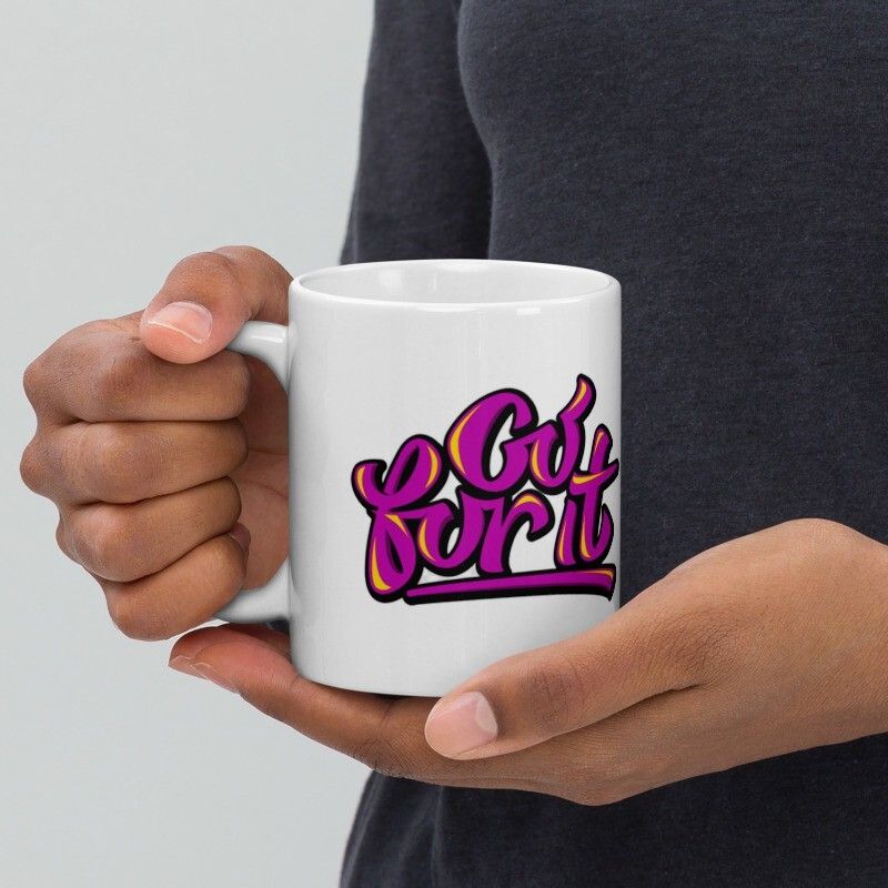 Mr UVD Go For it 979 Gift Item for Friends Kids Boys Girls Students Friends Ceramic Coffee Mug