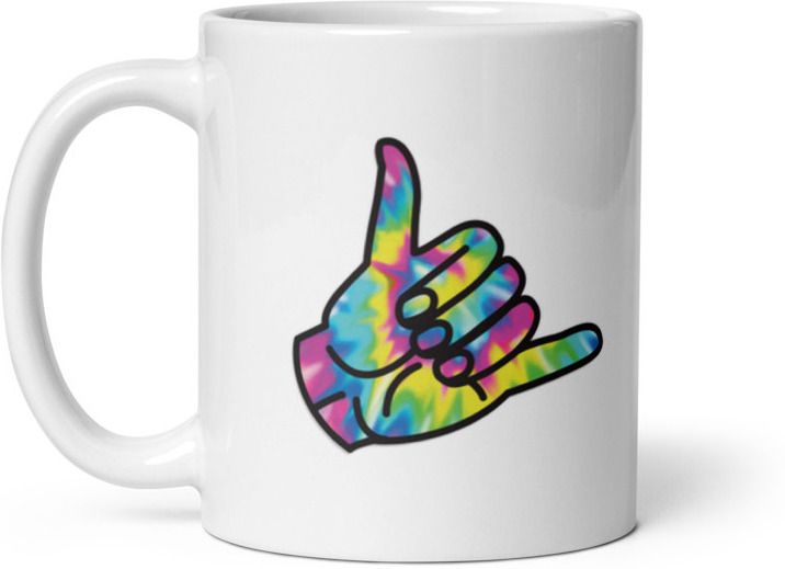 Mr UVD GOOD LUCK HAND Ceramic Coffee Mug