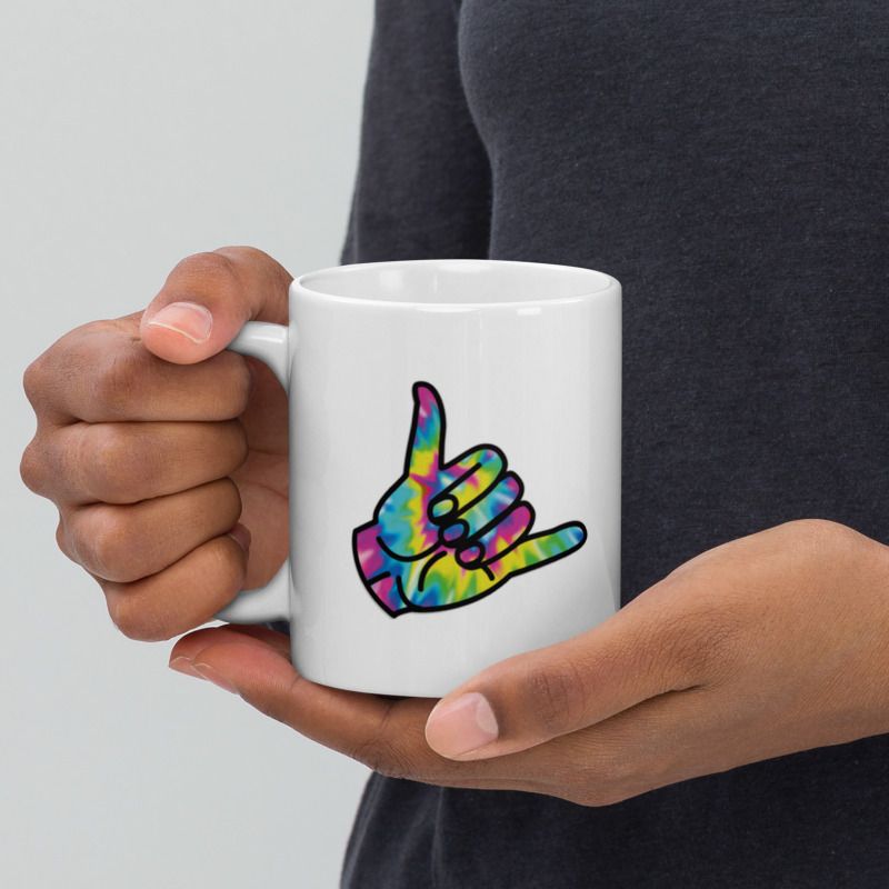 Mr UVD GOOD LUCK HAND Ceramic Coffee Mug - Image 4