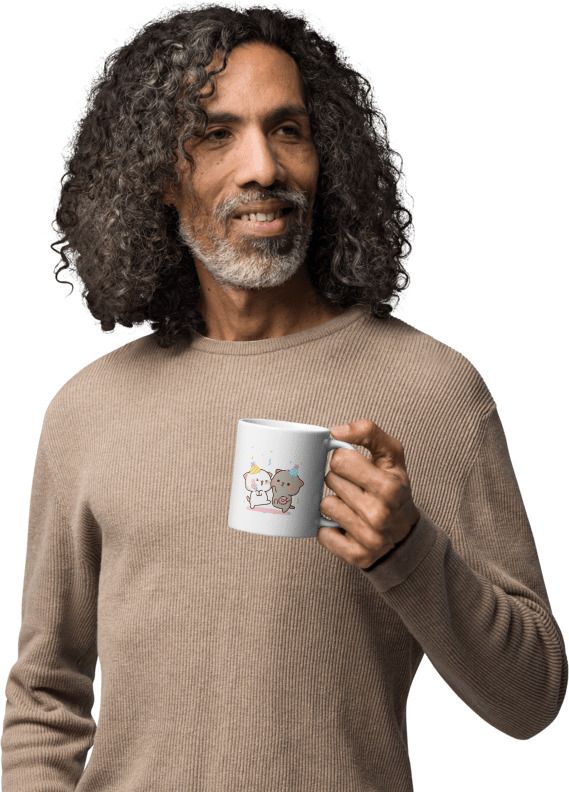 Mr UVD Happy Enjoying Party Milk Mocha��� Beautifull Love Couple gi Ceramic Coff - Image 5