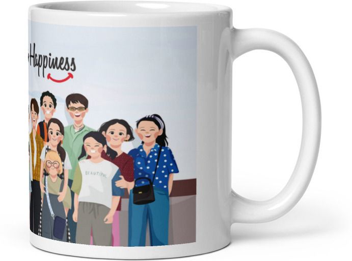 Mr UVD Hearts for Happiness 1020 Best Gift Item for Family Members Friends Boys Girls Ceramic Coffee Mug - Image 4