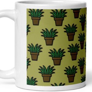 Mr UVD Houseplants Pattern Ceramic Coffee Mug