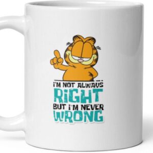 Mr UVD I am Not Always Right But Not Wrong Ceramic Coffee Mug