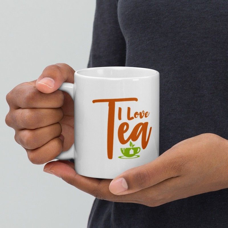 Mr UVD I Love Tea Coffee Mug for Tea Lovers | Friends| Family Ceramic Coffee Mug - Image 2