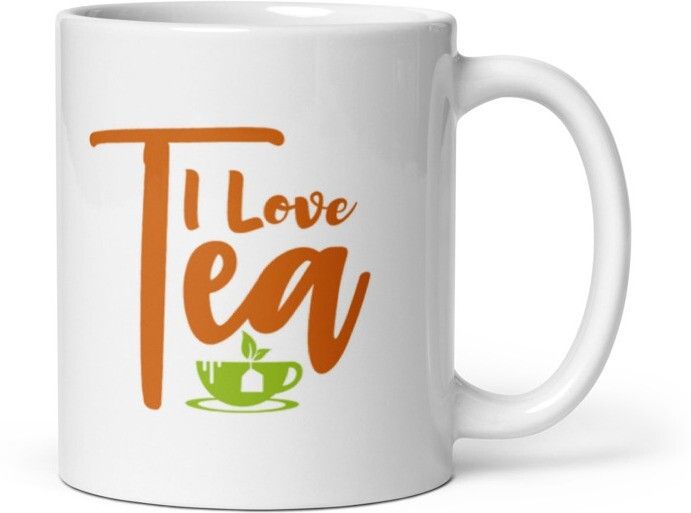 Mr UVD I Love Tea Coffee Mug for Tea Lovers | Friends| Family Ceramic Coffee Mug - Image 4