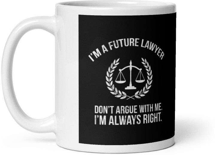 Mr UVD I'M a Future Lawyer 635 Gift Items For Birthday, Lawyer and Friends Ceramic Coffee Mug - Image 2