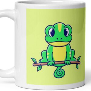 Mr UVD Iguana Green Frog Ceramic Coffee Mug