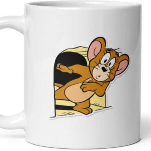 Mr UVD Jerry Coming Out From Her Home Ceramic Coffee Mug