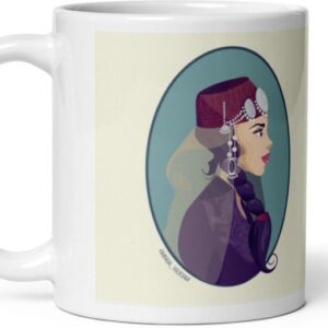 Mr UVD Kashmiri Dress Girl Ceramic Coffee Mug