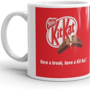 Mr UVD Kitkat Chocolate Printed Tea and Coffee Premium Quality Ceramic Coffee Mug