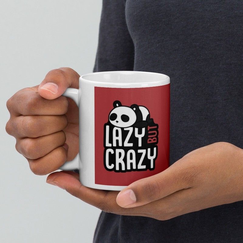 Mr UVD Lazy But Crazy Little Panda 965 Gift Item for Friends Kids Boys Girls Ceramic Coffee Mug