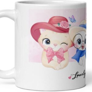 Mr UVD Lovely Cute Kitty Gift Item For Girls Ceramic Coffee Mug