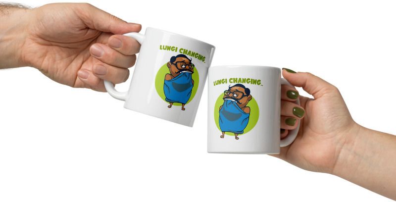 Mr UVD Lungi Changing Anna Ceramic Coffee Mug - Image 4